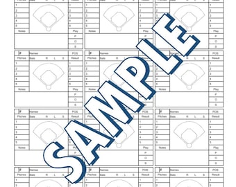 Baseball Spray Chart: Printable charts for mapping hitters' tendencies