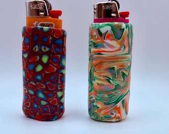 Fimo Feuerzeug Hüllen (2er Pack)