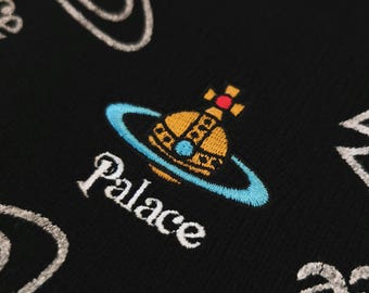 帽子 PALACE VIVIENNE WESTWOOD ORB BEANIE Palace x Vivienne Westwood Orb Knit Earflap Beanie Black
