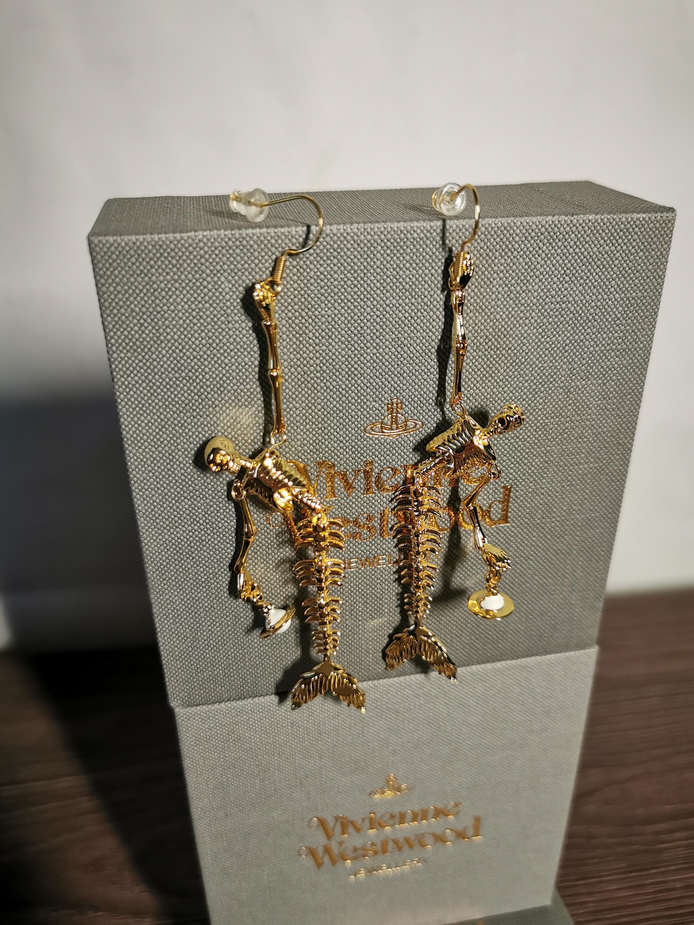 Vivienne Westwood Skeleton Earrings - Etsy