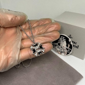 Vivienne Westwood Necklace Skull and Cross - Etsy
