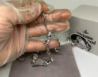 Vivienne Westwood Silver Skeleton Orb Bracelet | Gothic Punk