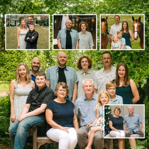 Realistic Merge of Different Photos, Add someone to Photo, Add Deceased Loved One to Photo, Mother Gift, The best Christmas gift for mom