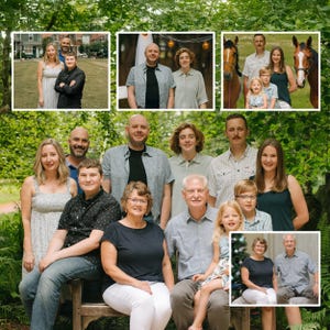 Realistic Merge of Different Photos, Add someone to Photo, Add Deceased Loved One to Photo, Mother Gift, The best Christmas gift for mom