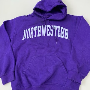 vintage northwestern hoodie size large