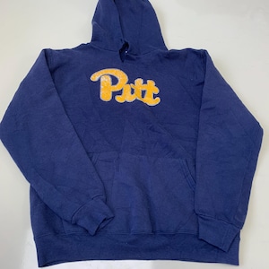 Sudadera vintage de la Universidad de Pitt, talla mediana, años 90