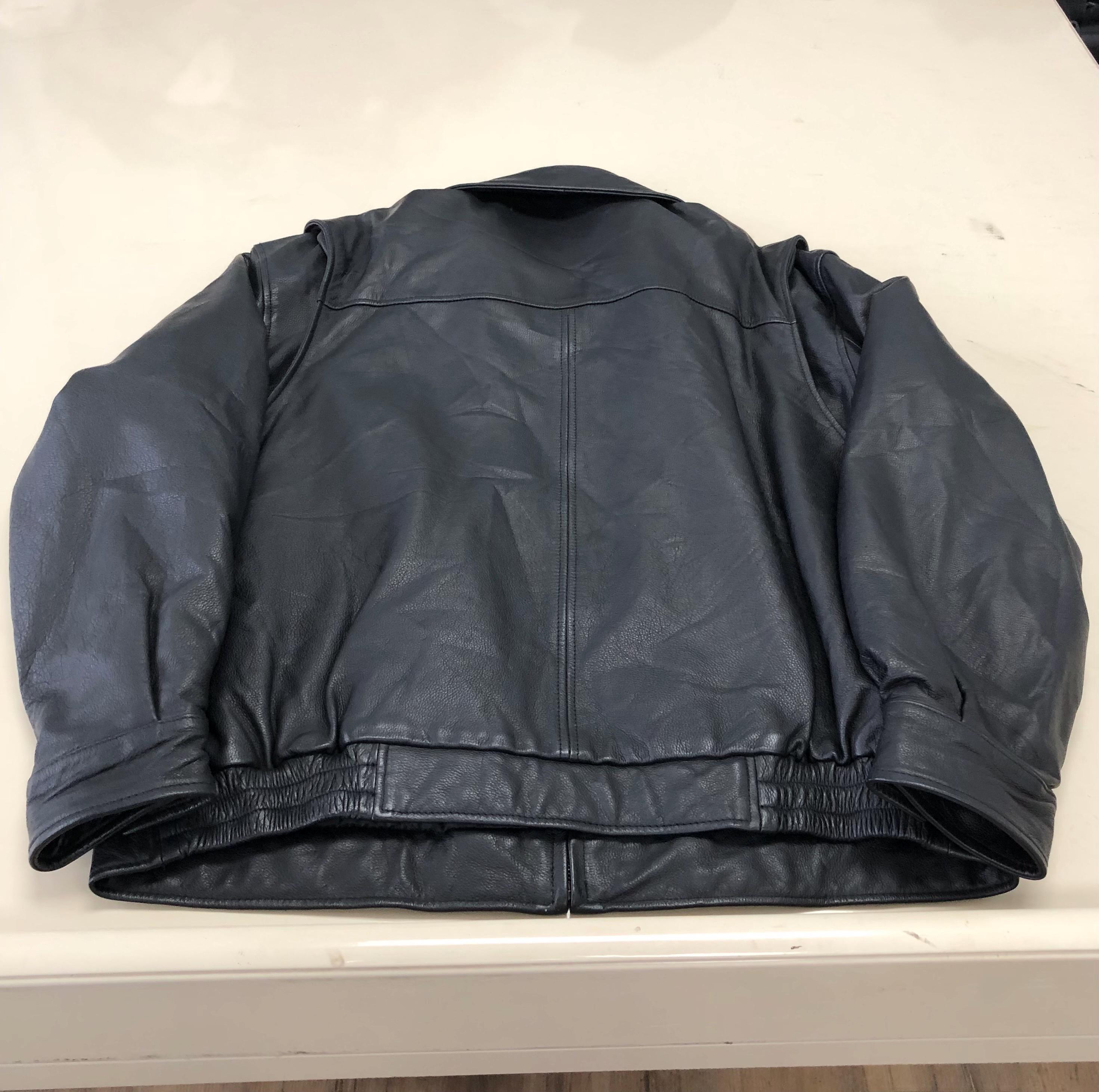 Vintage St John's Bay Leather Jacket Size Xl 1990s - Etsy