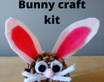 Pine Cone Bunny craft kit