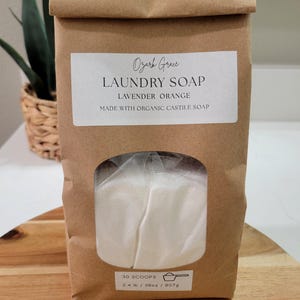 Natural Laundry Soap Detergent Organic Lavender Orange
