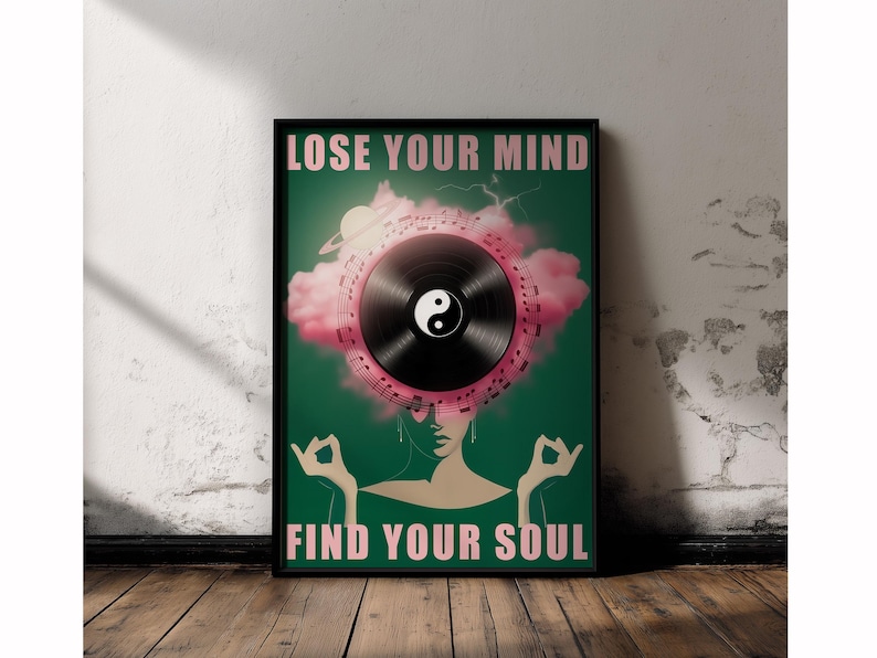 Music quote print celebrating the power of sound and soul.