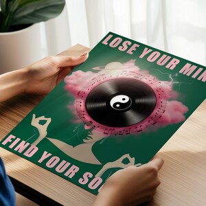 Retro music poster perfect for music enthusiasts.