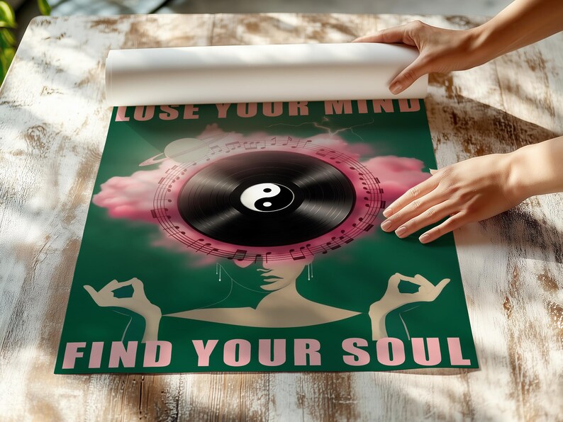 Find Your Soul Print with retro vibe and energy.