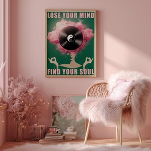 LP vinyl-inspired wall art for music lovers.