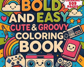 CoCo Wyo キュートで素敵な塗り絵 PDF – 子供と大人向けの509ページの印刷可能な塗り絵、すぐにダウンロードできる、大胆で簡単な塗り絵