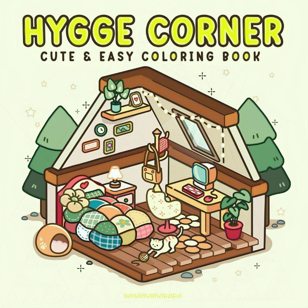 Coco Wyo Hygge Corner Coloring Book PDF – 30 Printable Pages for Kids ...