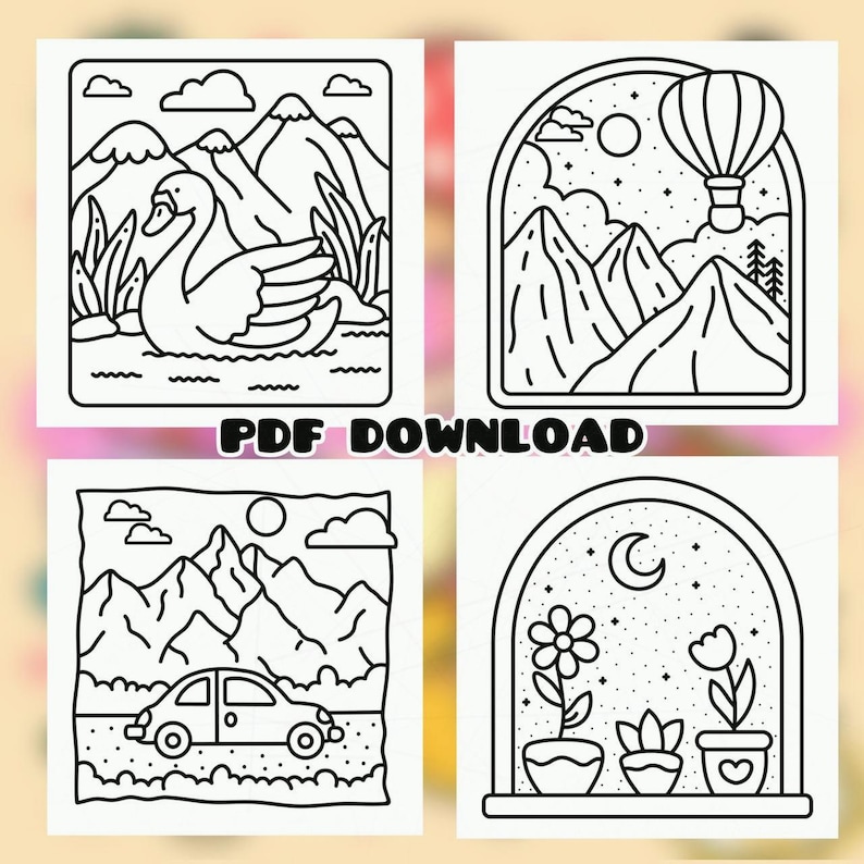 Coco Wyo Stress Relief Coloring Book PDF – 207 Printable Pages for Kids ...