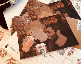 out of print - Glossy Autumn - Patron Post Card, November 2023