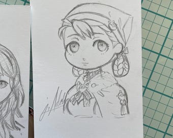 Personalized Index Card Chibi
