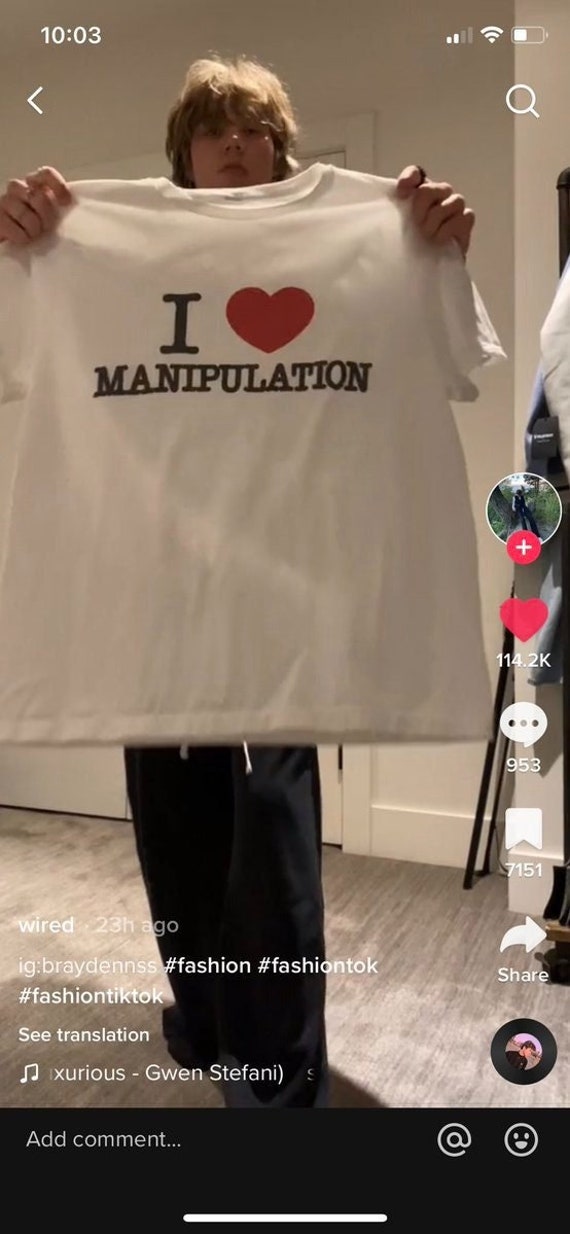 I Love Manipulation Shirt, Braydennss HotwiredI Love Manipulation T-Shirt, Manipulation Tee, Trending Shirt, 2022 New Merch