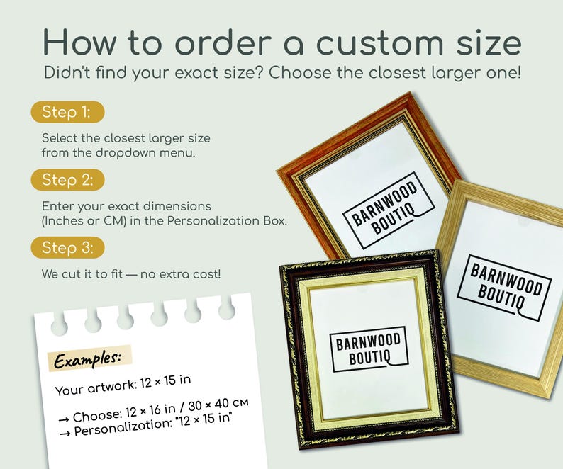 Custom Vintage Photo Frames - Ornate Picture Frame, Wall Gallery Decor, Vintage Style, Picture Frames for Wall Set, Antique Green & Gold image 6