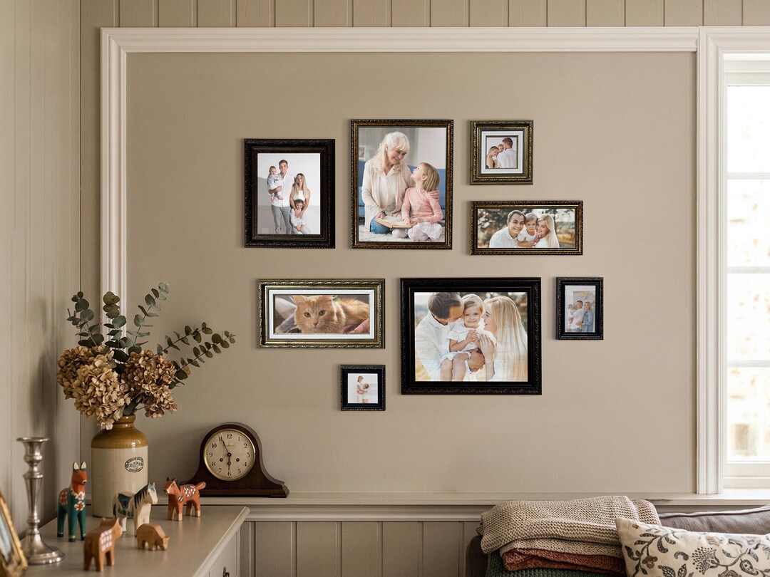 Classic Gallery Wall Frame Set – Vintage Vibe Picture Frames for ...