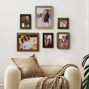 Set di cornici in legno per parete galleria – Cornici di forme miste per corridoio o scala