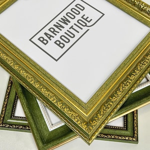 Custom Vintage Photo Frames - Ornate Picture Frame, Wall Gallery Decor, Vintage Style, Picture Frames for Wall Set, Antique Green & Gold

vintage ornate frame, antique picture frame, baroque style frame, gold wall frame, victorian wall decor, custom vintage frame set, shabby chic photo frame, ornate gold frame, black frame, decorative art frame, mirror frame, custom wall decor, gallery frame set, vintage mirror frame, elegant frames, victorian gold frame, wall art frame set, luxurious decor.
