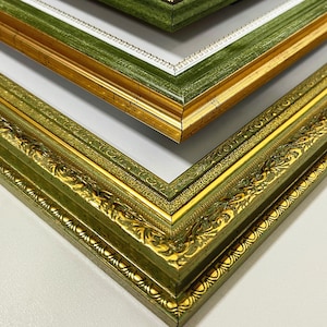 Custom Vintage Photo Frames - Ornate Picture Frame, Wall Gallery Decor, Vintage Style, Picture Frames for Wall Set, Antique Green & Gold

vintage ornate frame, antique picture frame, baroque style frame, gold wall frame, victorian wall decor, custom vintage frame set, shabby chic photo frame, ornate gold frame, black frame, decorative art frame, mirror frame, custom wall decor, gallery frame set, vintage mirror frame, elegant frames, victorian gold frame, wall art frame set, luxurious decor.