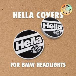 Coprifari Hella BMW: E30, E28, E21, E32, E34, E9 - Set in plastica resistente