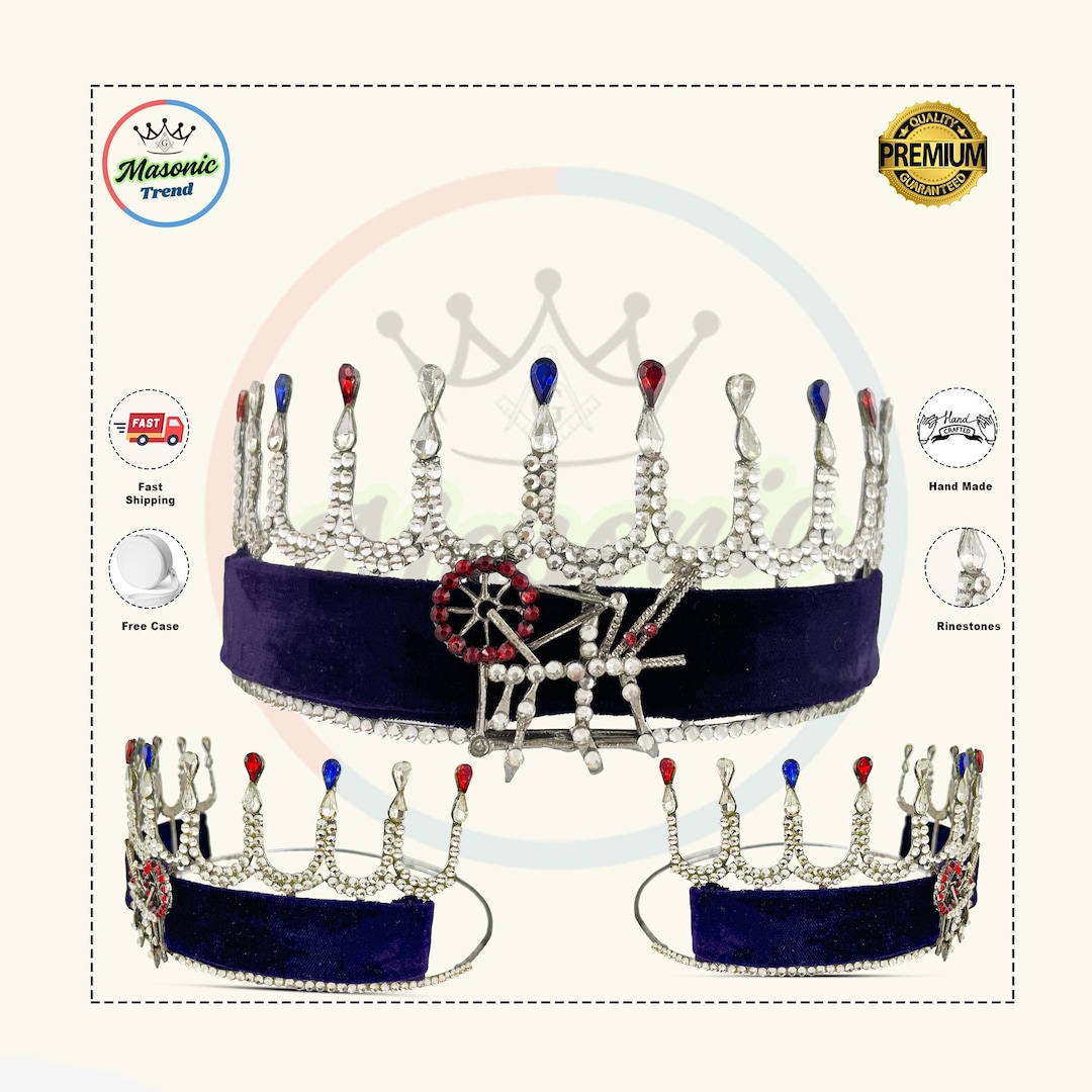 HOJ Crown – Heroine of Jericho Purple Velvet Rhinestone Crown With