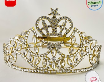 Amaranth Crown Gold Tone in Adjustable fitting Crown with Case