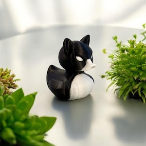 Tuxedo Cat Duck | Jeep Duck | Cruise & Desk Decor | Pet Gift | 3D Print
