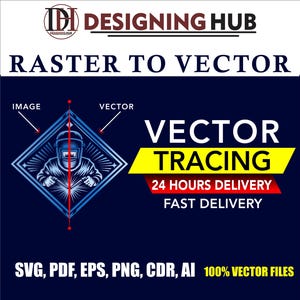 Service de traçage vectoriel manuel : image en svg, conversion de logo (svg, eps, ai)