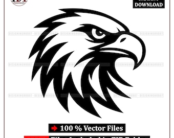 Silueta de águila calva (Svg) (Descarga digital)