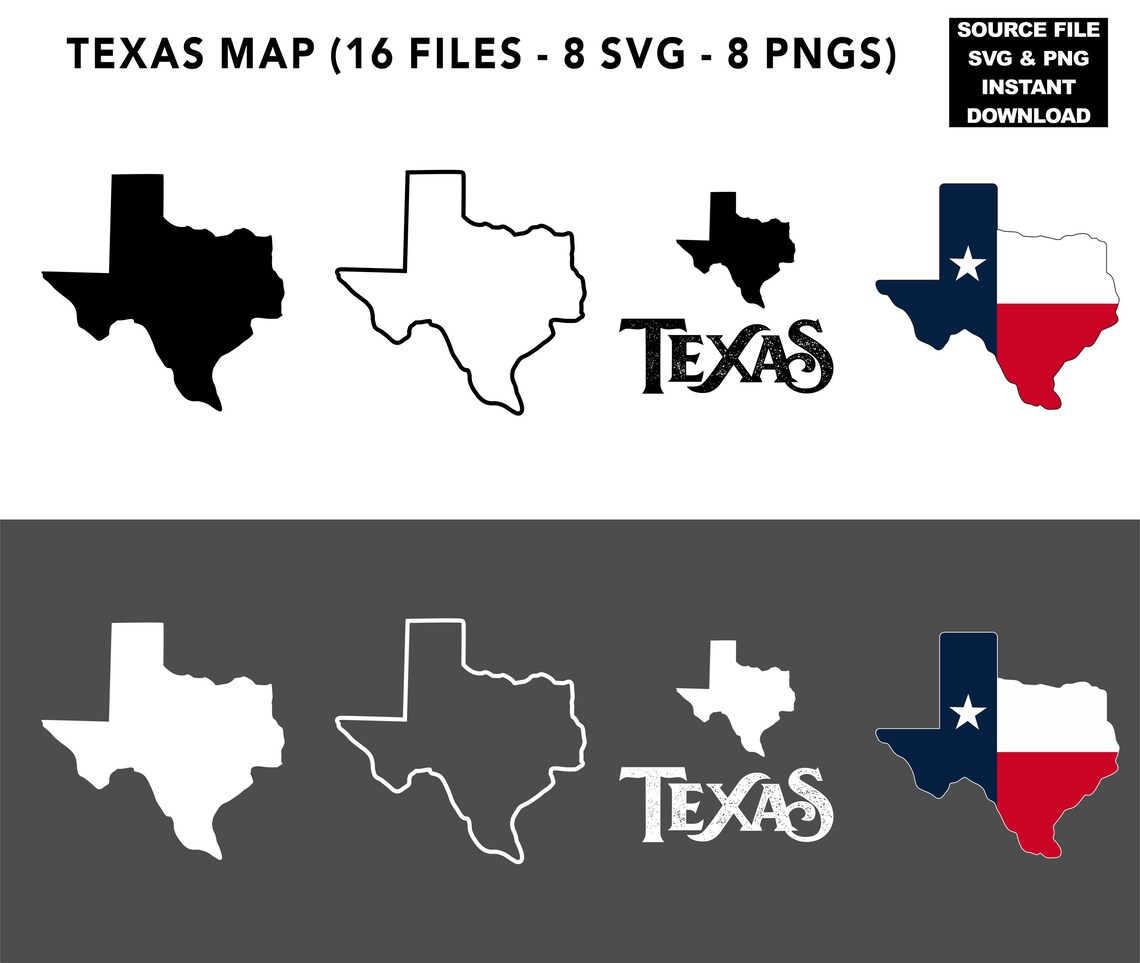 Texas Map, Texas Outline Svg, Texas State Svg, Texas Map Svg, Texas Map ...