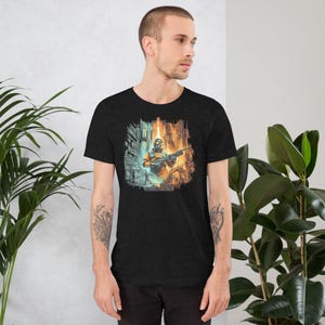 Half-Life 2 Inspired Gamer Tee: Sci-Fi FPS Unisex Shirt for Fans of Gordon Freeman and Combine