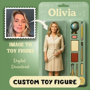 Custom Action Figure Digital, Personalized Toy Figure Design, Personalized Digital Figure Art, Personalized Digital Figure Portrait Design