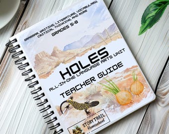 Holes Novel Study: Middle School Language Arts Curriculum (Digital Download)| Homeschool Curriculum