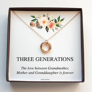 Grandma And Granddaughter Necklace, Grandmother And Grandchildren, Grandma Gift, Christmas Gift, Birthday Gift Grandchild Gift, New Grandma