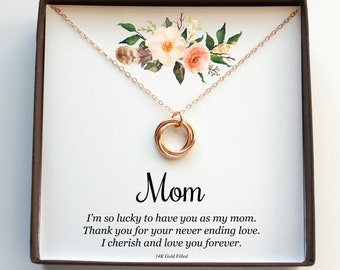 Mom Gift For Christmas, Mom Necklace Gift From Son, Gift From Daughter, Mom Birthday Gift, Gift For Mom Jewelry, For Mother Necklace Gift