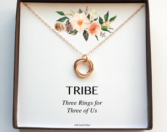 Tribe Necklace Gift For Sisters Best Friends, Friendship Necklace For Women, Friendship Jewelry Birthday Gift, Christmas Gift Soul Sister