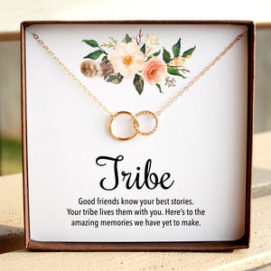 Tribe Necklace, Best Friend Gifts, Sister Necklace Birthday Gift, Bachelorette Party Gift, Friendship Necklace, Soul Sister Jewelry Gifts