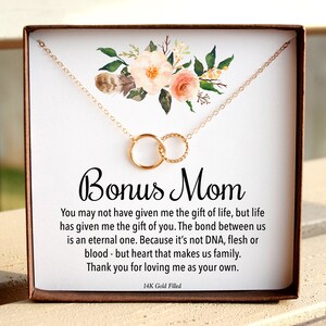 Mother In Law Necklace Christmas Gift, Wedding Gift Necklace Mother Of The Groom Necklace, Two Circles Necklace, Wedding Jewelry Necklace