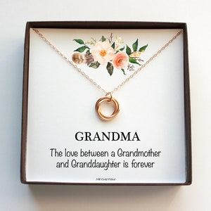 Gift For Grandma, Grandmother Birthday Gift, Mothers Day Gift, Granddaughter To Grandmother, Grandma Necklace, Grandma Gift, Christmas Gift