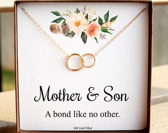 Gift For Mom From Son, Mom Gift From Son, Mom Gift Christmas From Son, Mother Son Necklace, Gifts For Her Christmas Mother Necklace Gifts