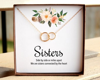 Sister Gift For Christmas, Sister Necklace, Sister Jewelry, Sister Birthday Gift, Infinity Necklace, Gift For Sister, Big Sister Gift Dainty