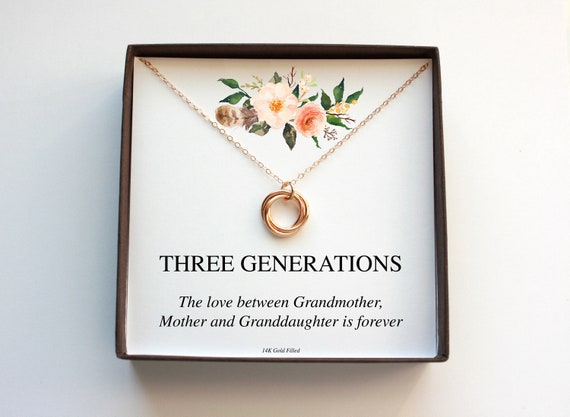 grandmother mother granddaughter necklace