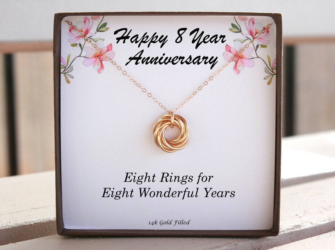8th Anniversary Gift, 8th Year Anniversary Gifts for Women, Girlfriend
