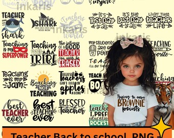 Lehrer SVG Bundle | Back to School Zitate Clipart (Kommerzielle Nutzung)