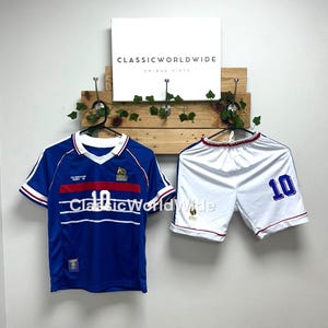 France Zidane 10 soccer kit | France 98 kids Kit Zidane | France jersey